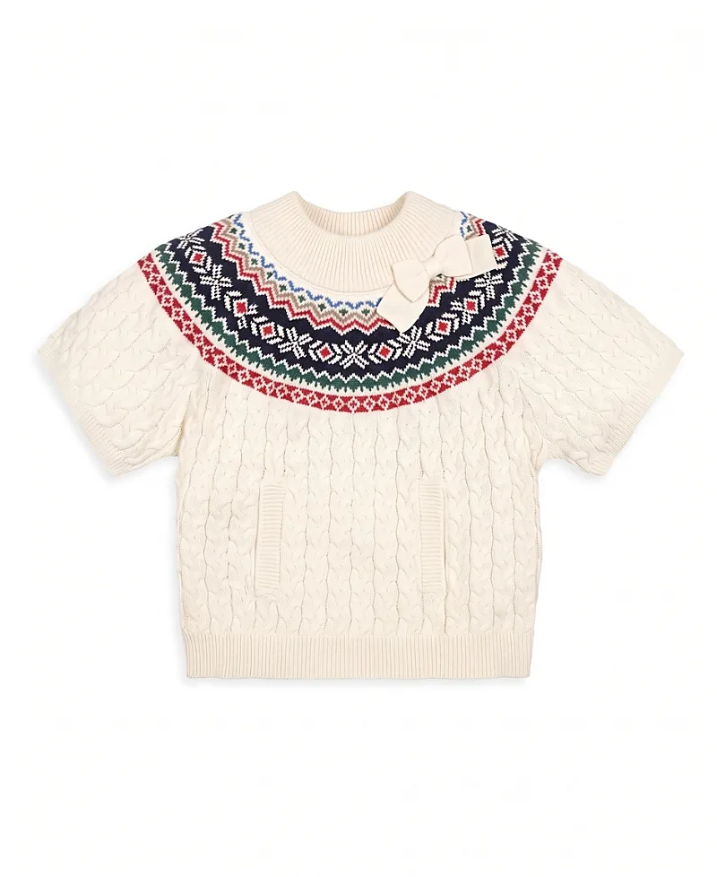 Organic Fair Isle Cable Sweater by Hope & Henry