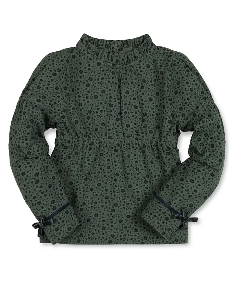 Organic Ruffle Neck Knit Top by Hope & Henry