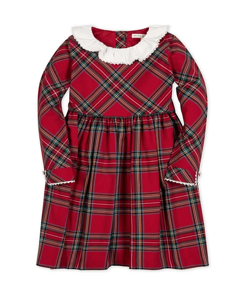 Organic Ruffle Collar Party Dress by Hope & Henry