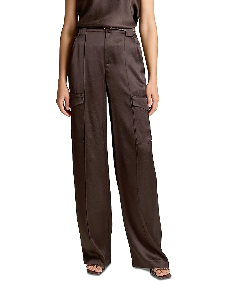 Satin High Waisted Utility Pants by Vince