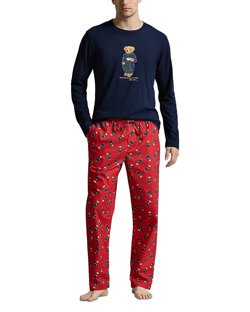 Polo Bear Cotton Sleep Set by Polo Ralph Lauren