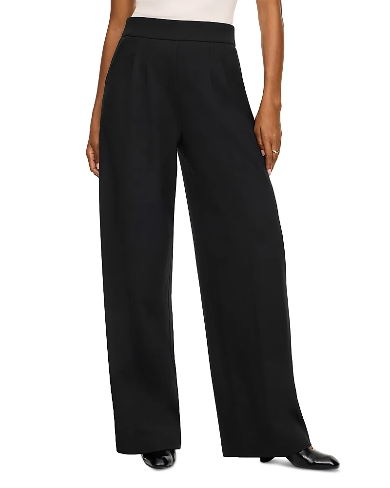 Ponte Pleated Wide Leg Pants by SPANX