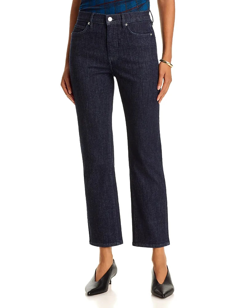 Milla High Rise Slim Ankle Straight Jeans