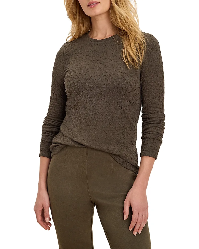 Crinkle Knit Drop Shoulder Top by Nic+Zoe