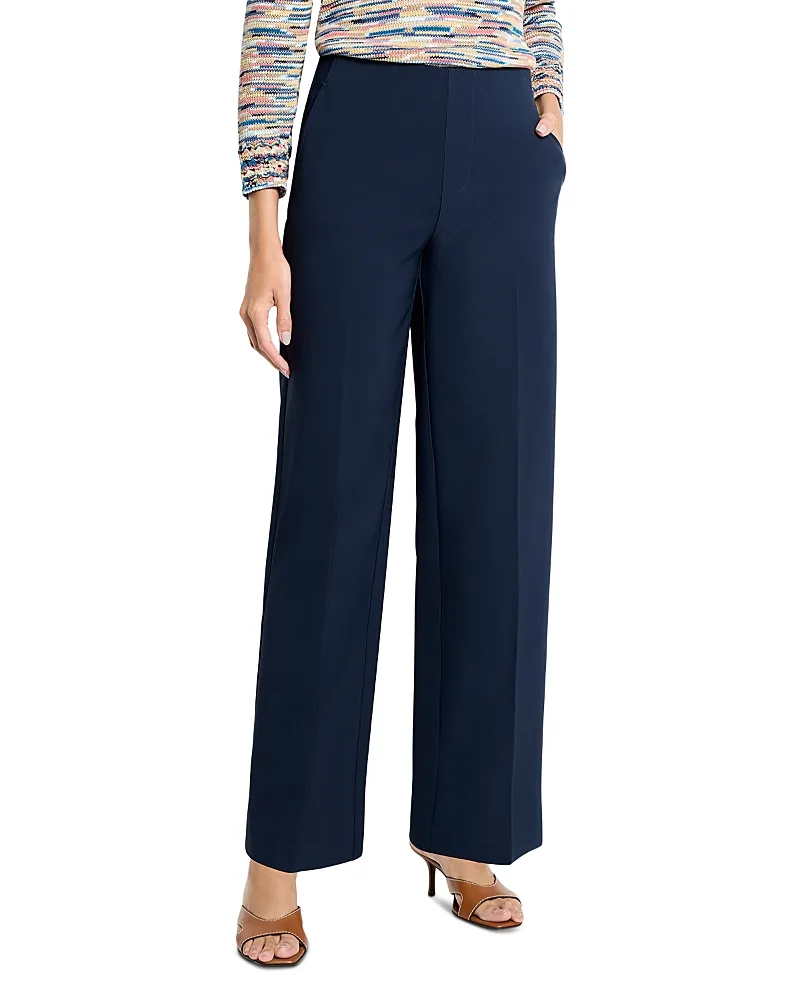 Lenox Wide Leg Sleek Stretch Pants by Nic+Zoe