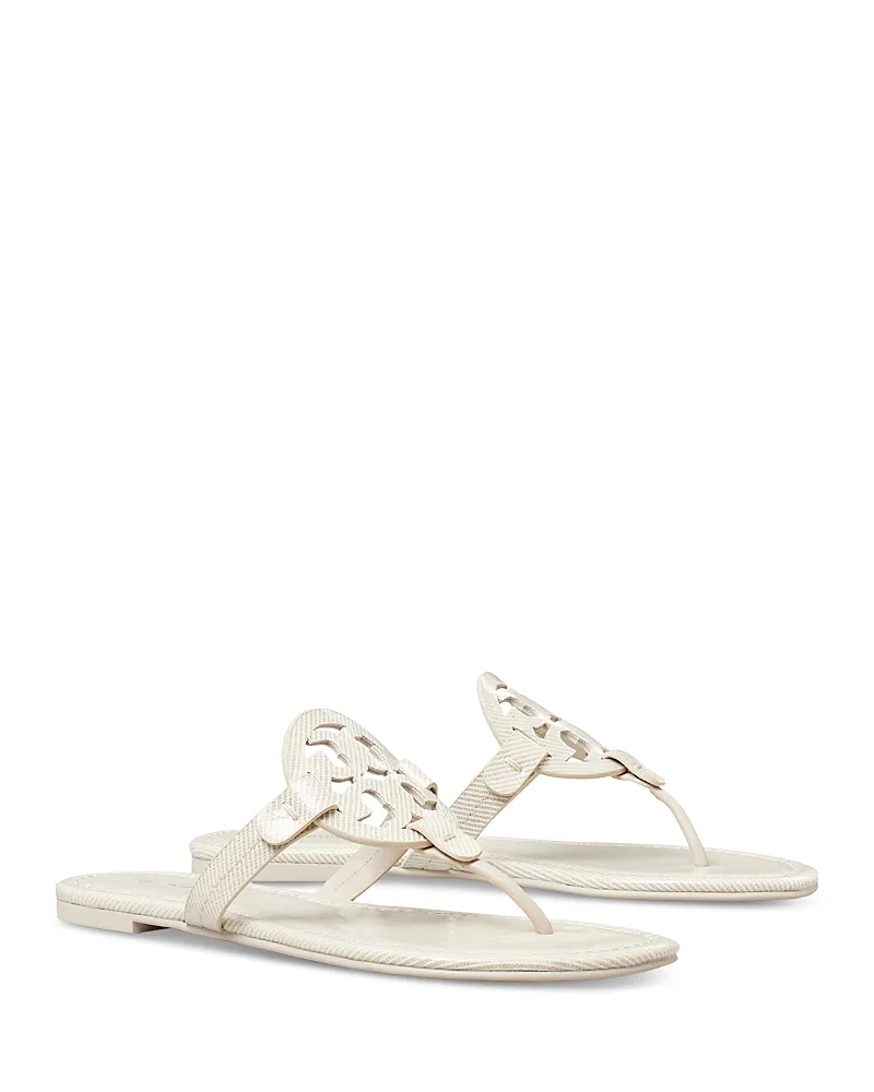 Miller Coated Canvas Sandals by Tory Burch