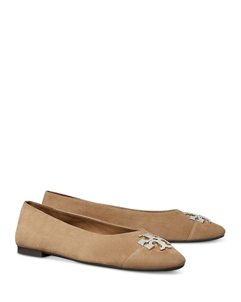 Charlie Suede Cap Toe Ballet Flats by Tory Burch