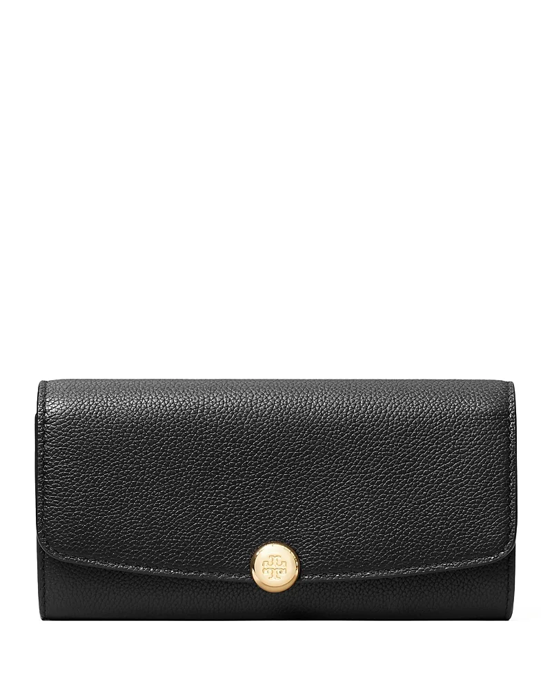 Romy Flap Leather Wallet by Tory Burch