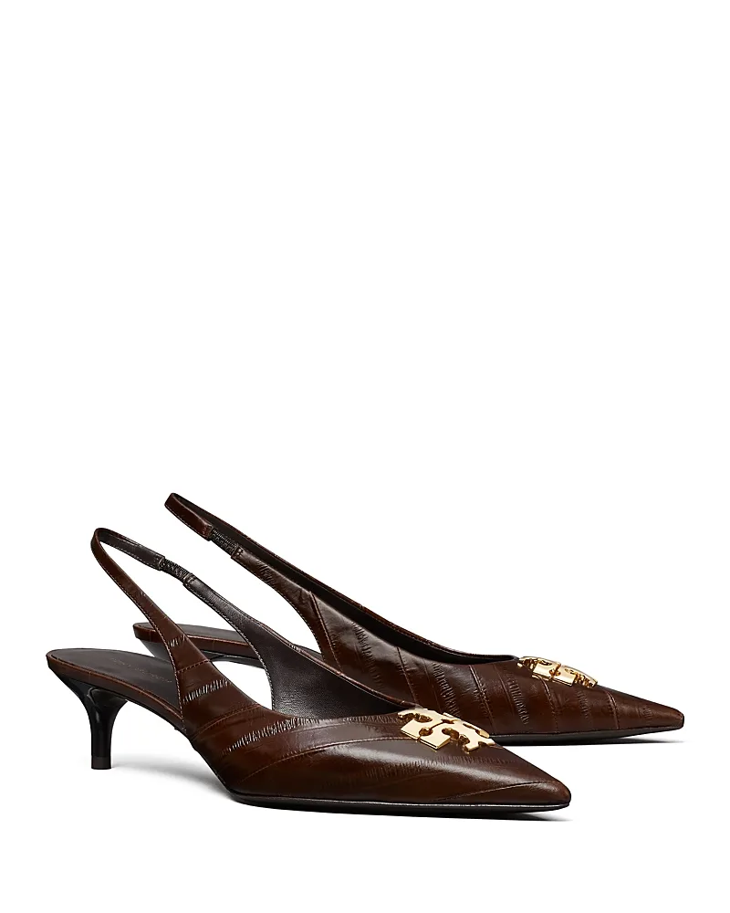 Charlie Leather Slingback Pumps