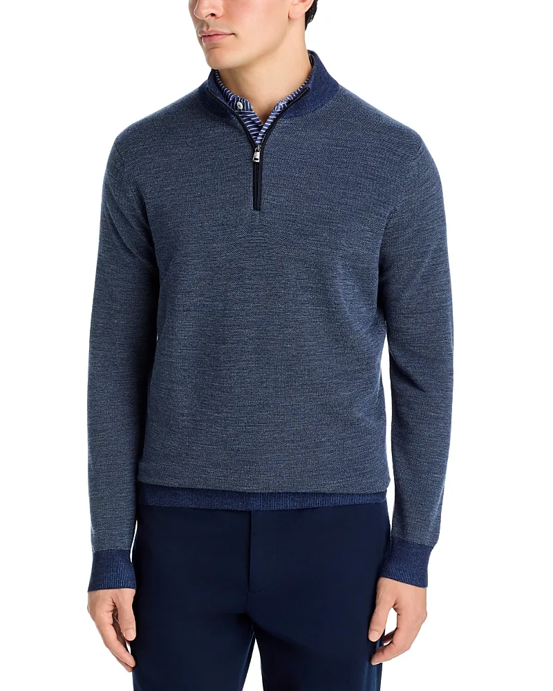 Blair Birdseye Quarter Zip Sweater