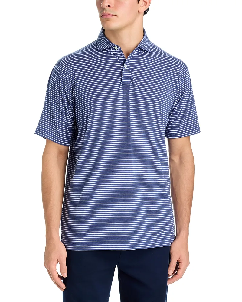 Etc Stripe Performance Jersey Polo by Peter Millar
