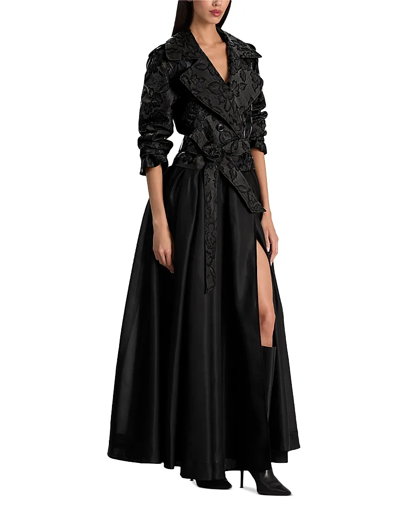 Nevada Mixed Media Trench Dress by Alice And Olivia