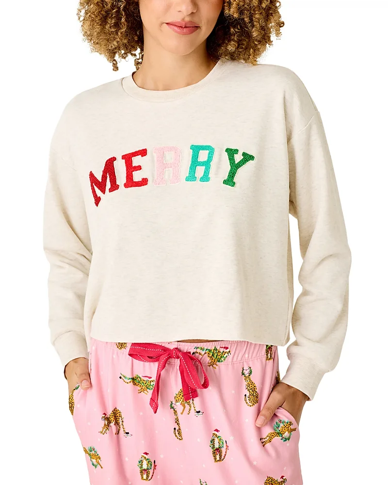 Long Sleeve Very Merry Sweatshirt by PJ Salvage