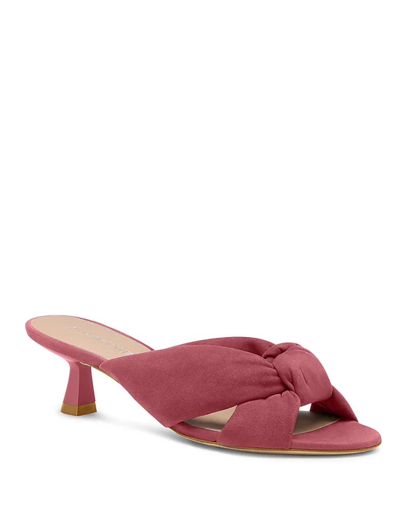 Knotted Suede Sandals by Stuart Weitzman