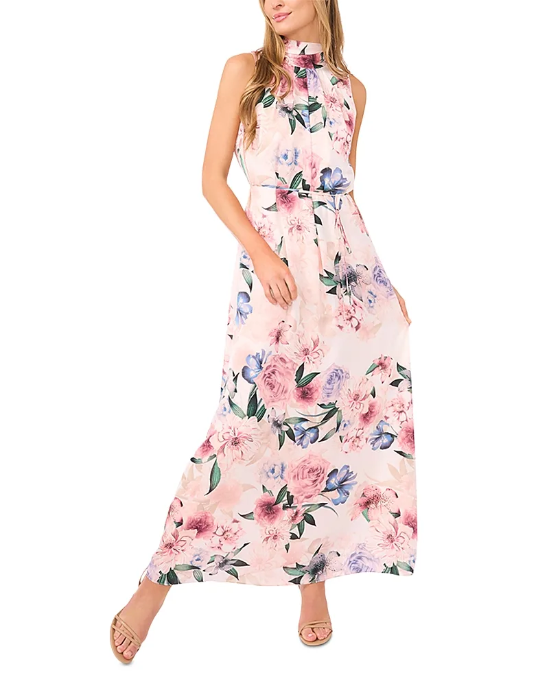 Alina Bow Tie Sleeveless Maxi Dress by Ted Baker