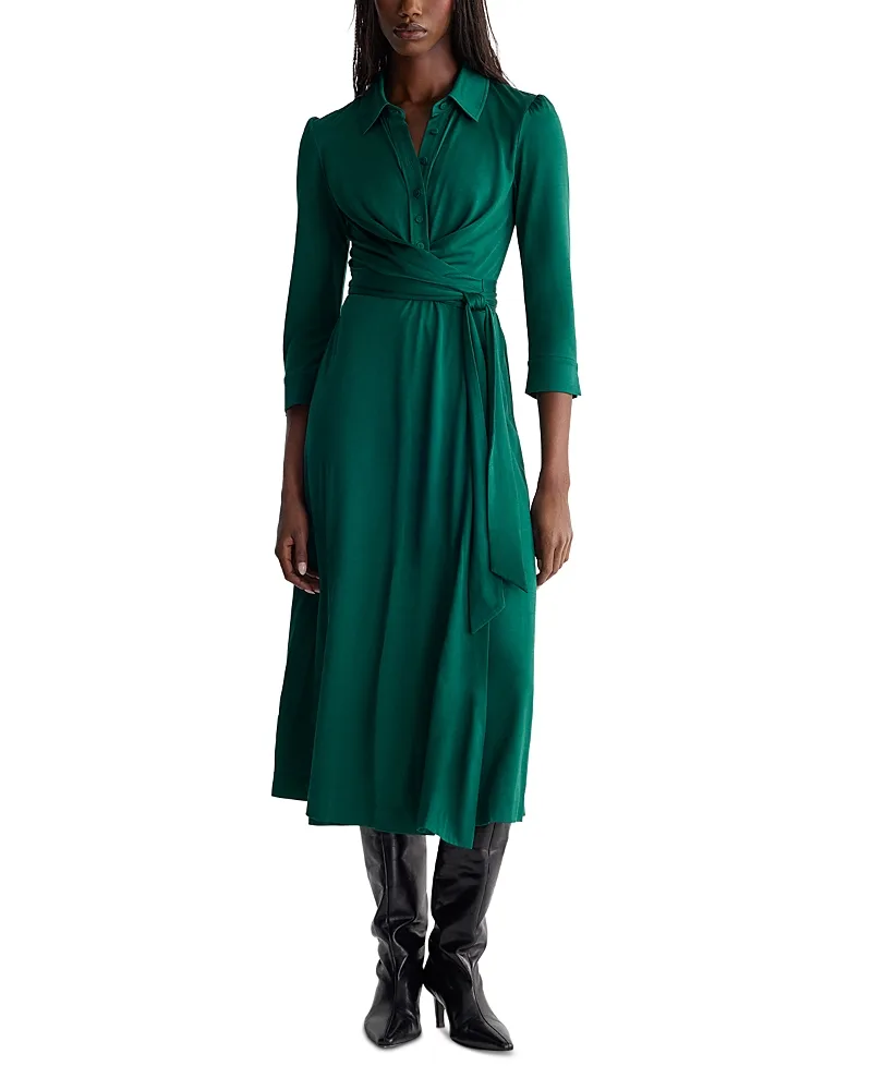 Sana Two Tie Waist Midi Dress