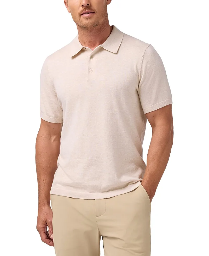Ashe Short Sleeve Polo Sweater by Mizzen+main
