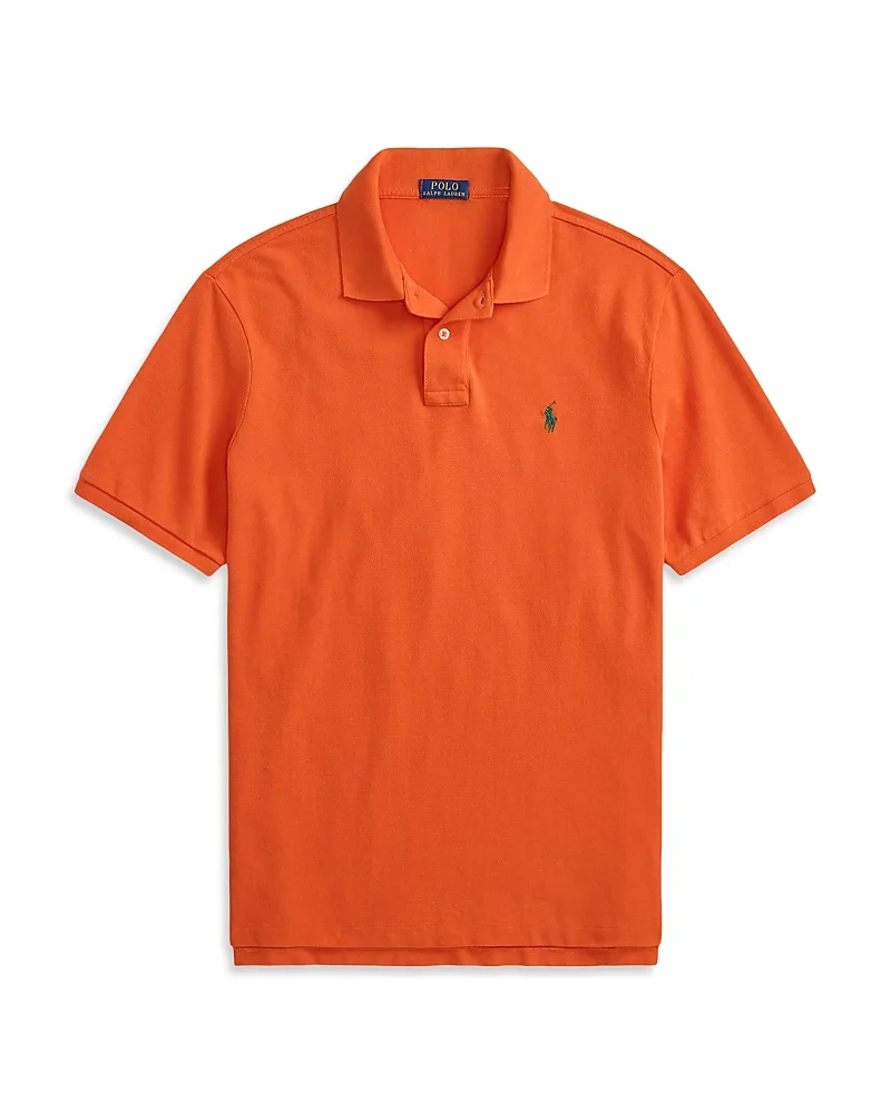 Custom Slim Fit Mesh Polo Shirt by Polo Ralph Lauren