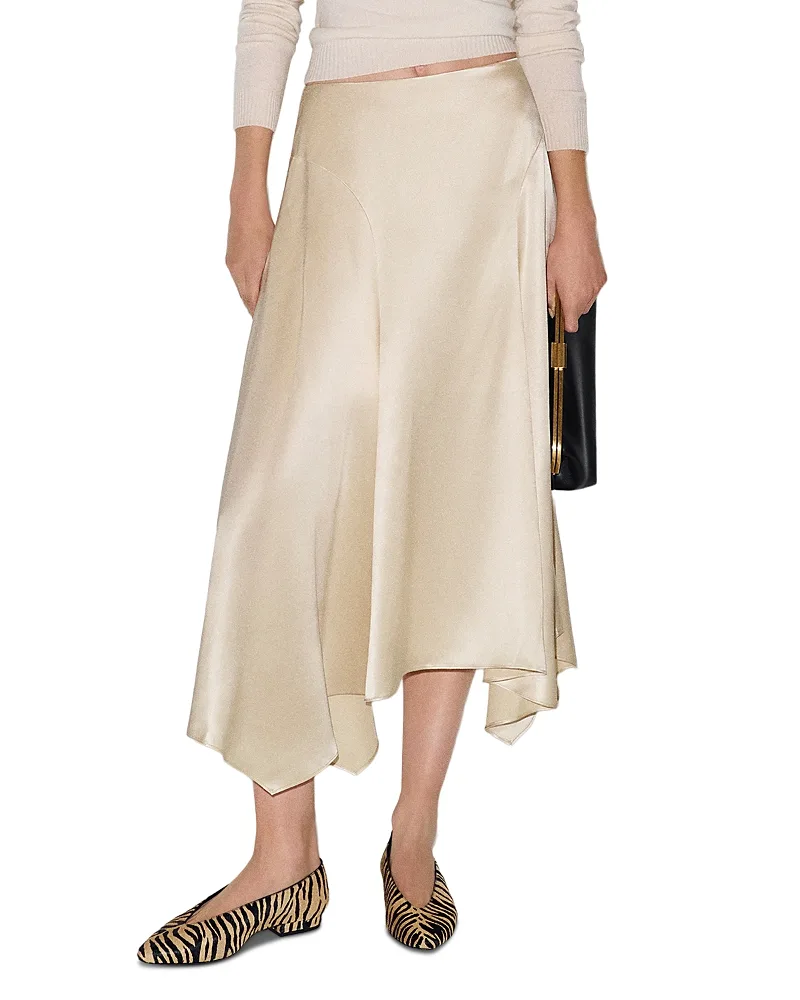 McCall Silk Midi Skirt by Reformation