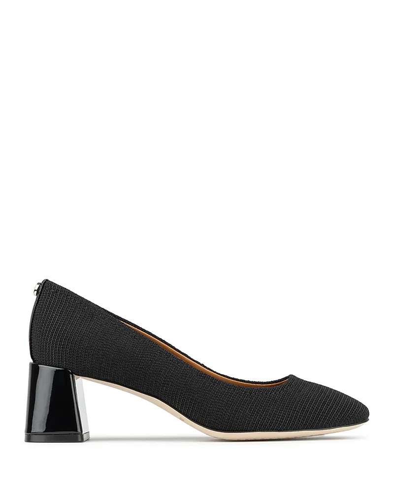 Delite Woven Mid Heel Pumps by Donald Pliner