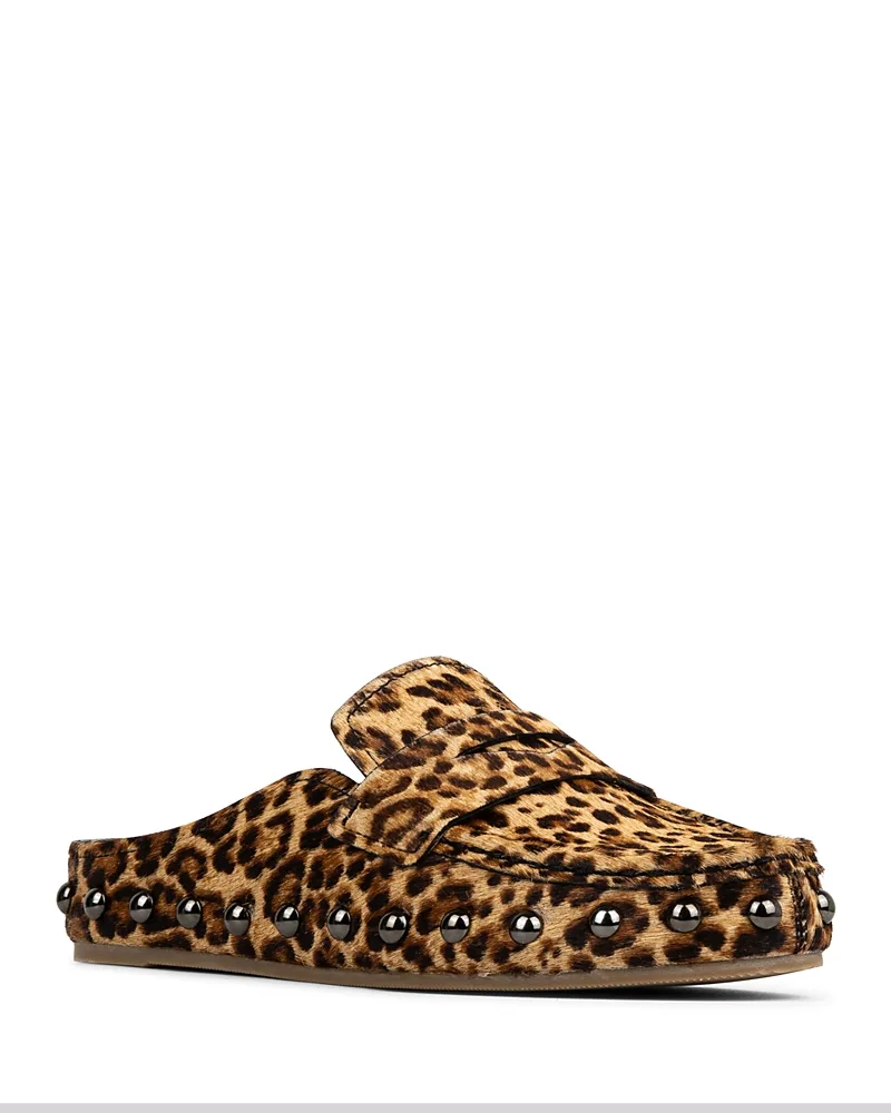 Melodee Studded Calf Hair Loafer Mules by Donald Pliner