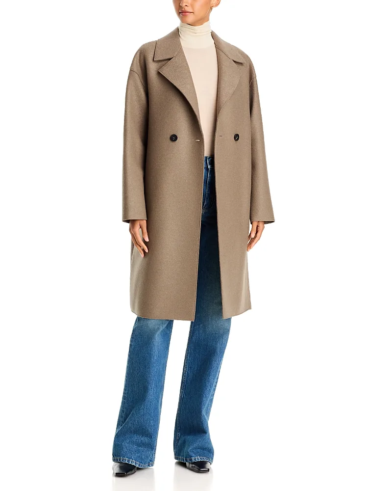 Wool Double Breasted Coat