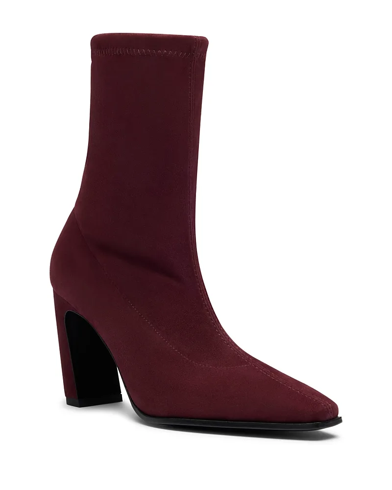 Stassi Stretch Suede Ankle Boots