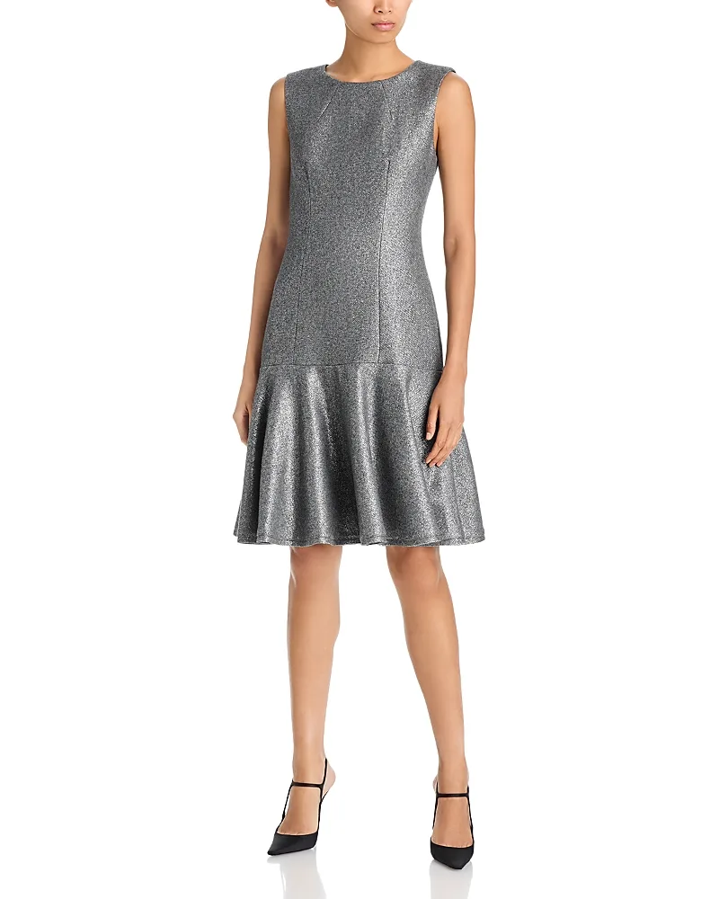 Brett Metallic Drop Waist Dress by Kobi Halperin