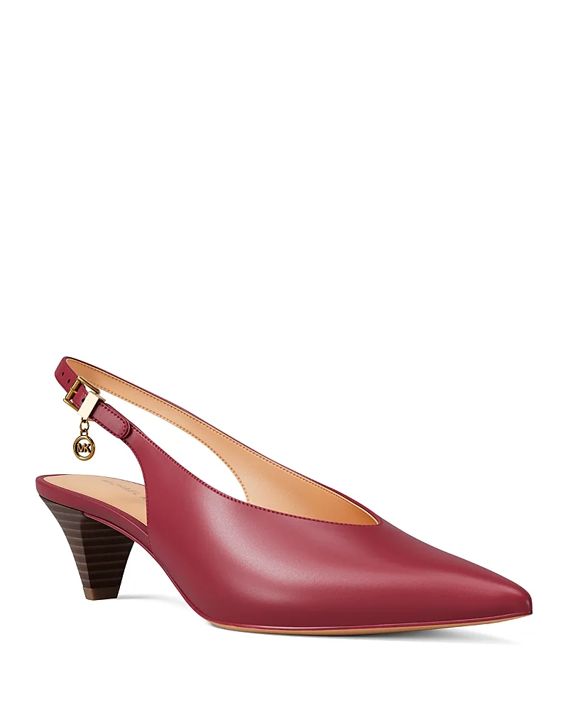 Tonya Leather Slingback Pumps