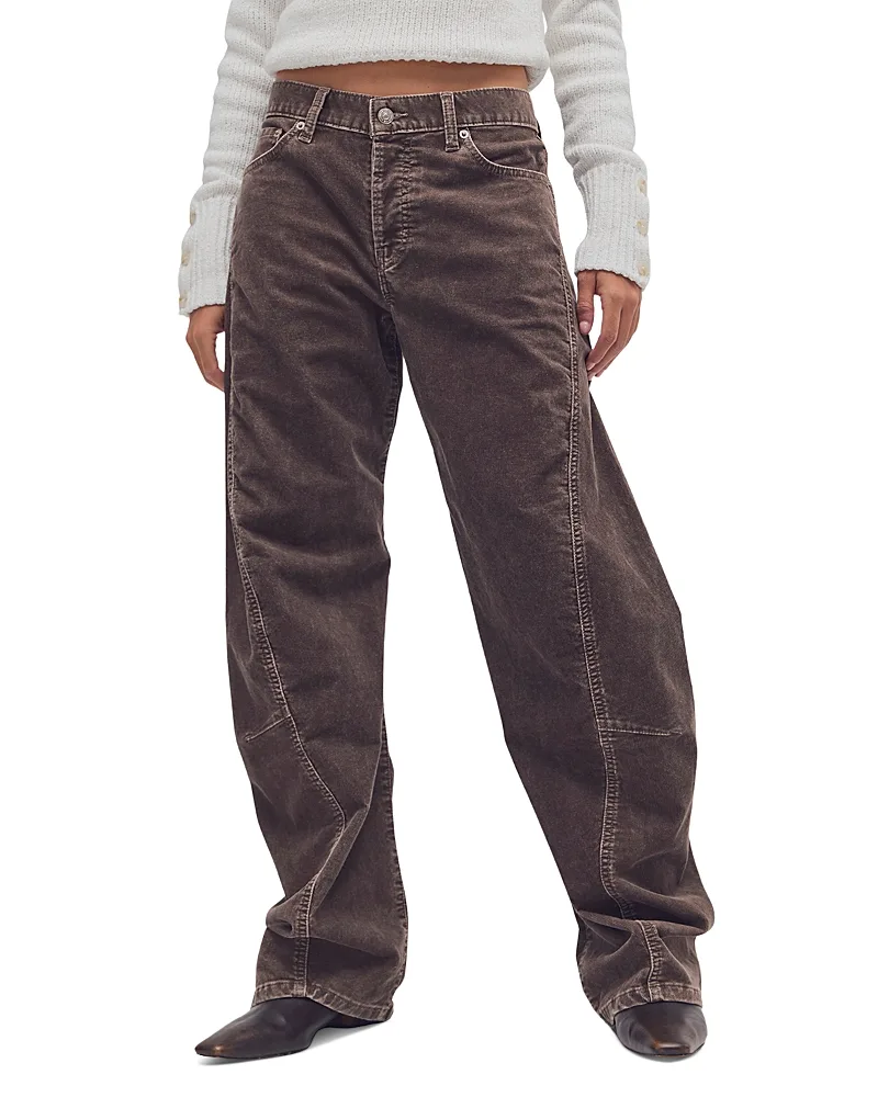High Rise Fable Washed Corduroy Jeans by Free People