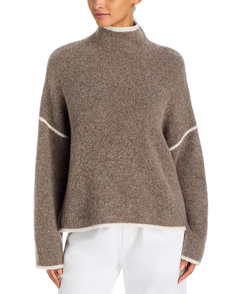 Brienne Oversized Mock Neck Sweater by A.ren