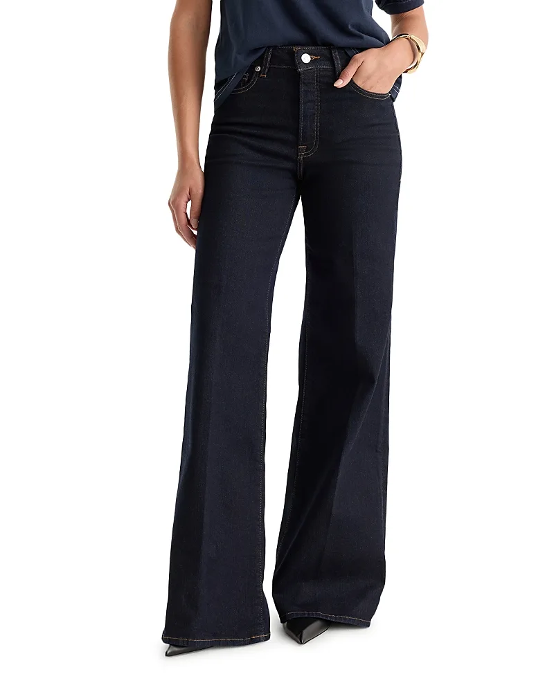 Good Waist Mid Rise Palazzo Jeans by GOOD AMERICAN