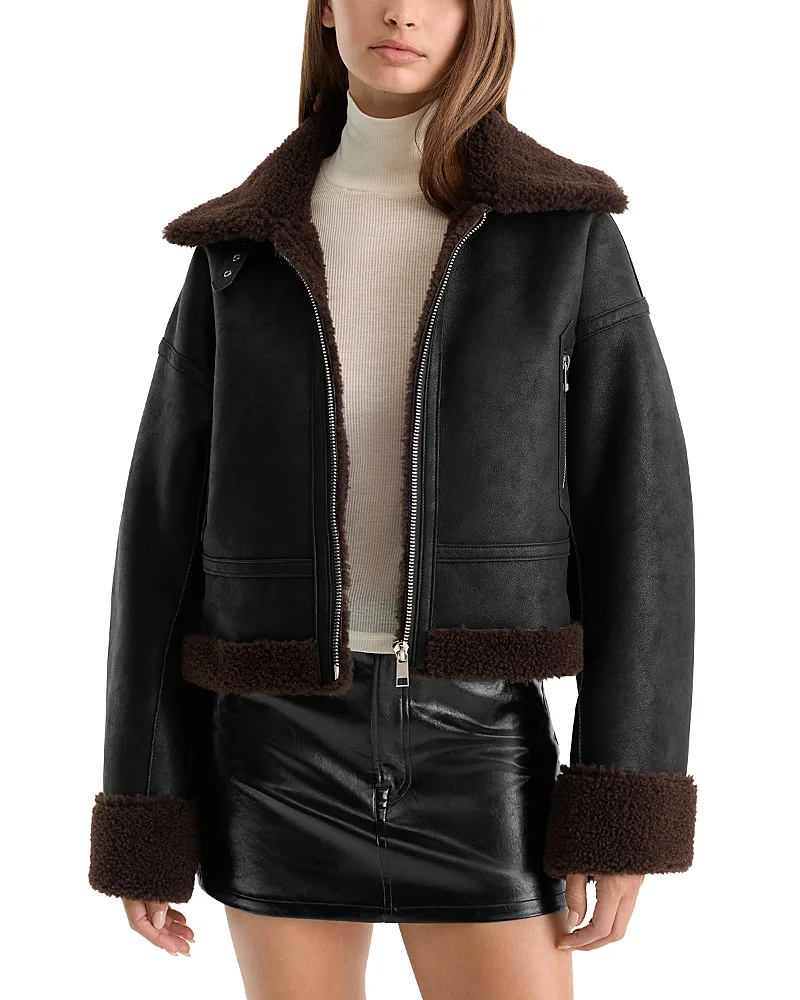 The Faux Shearling Aviator Jacket