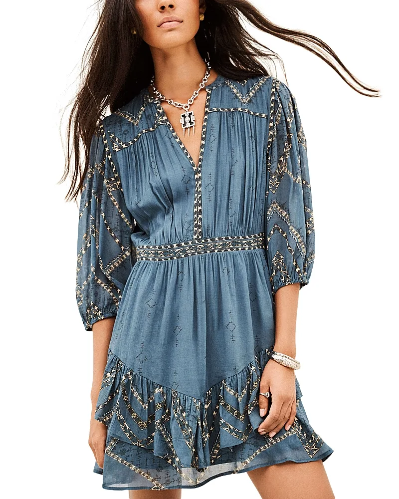 Poly Fit & Flare Mini Dress by Ba & sh