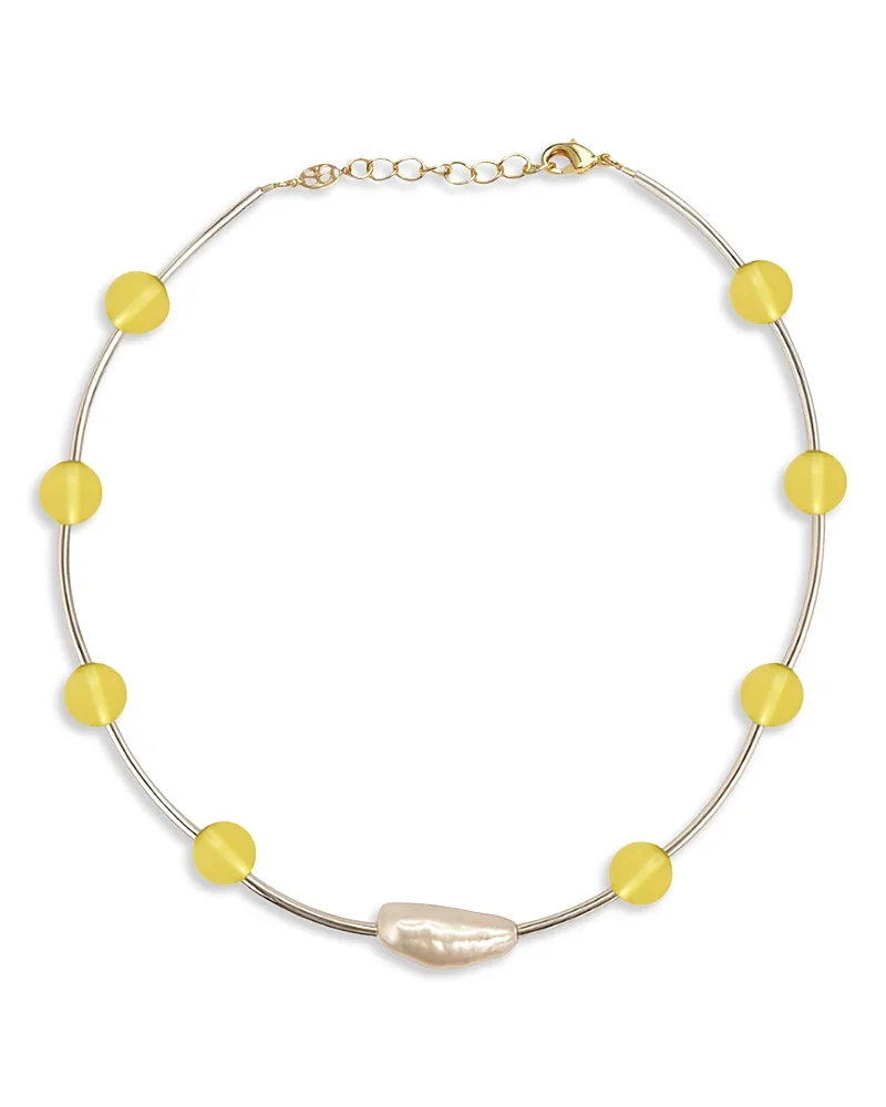 Orbit Keshi Pearl Necklace, 13.6-15 by Sandralexandra