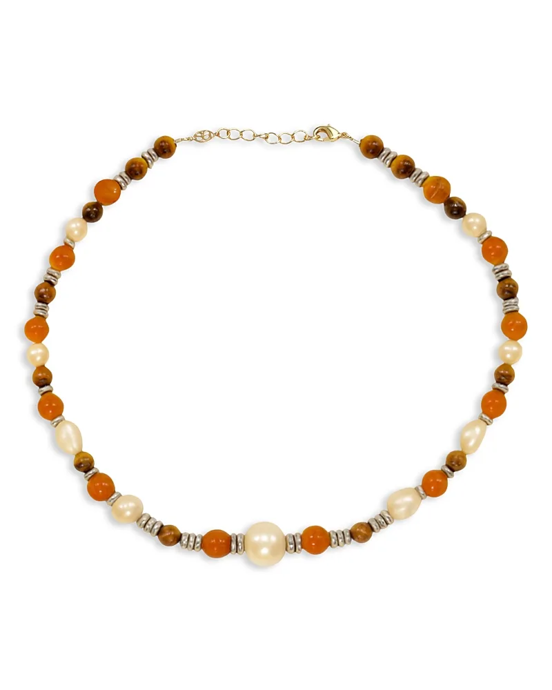 New Cosmos Beaded Necklace, 13.9-15