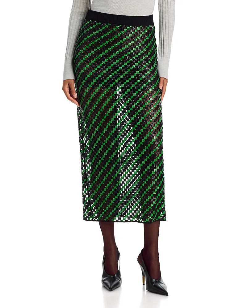 Halene Geo Knit Skirt by Zankov