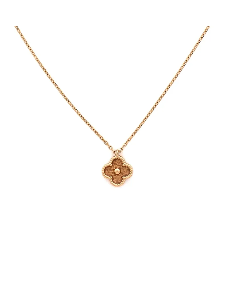 Pre-Owned Van Cleef & Arpels Sweet Alhambra Pendant Necklace 18K Rose Gold, 16
