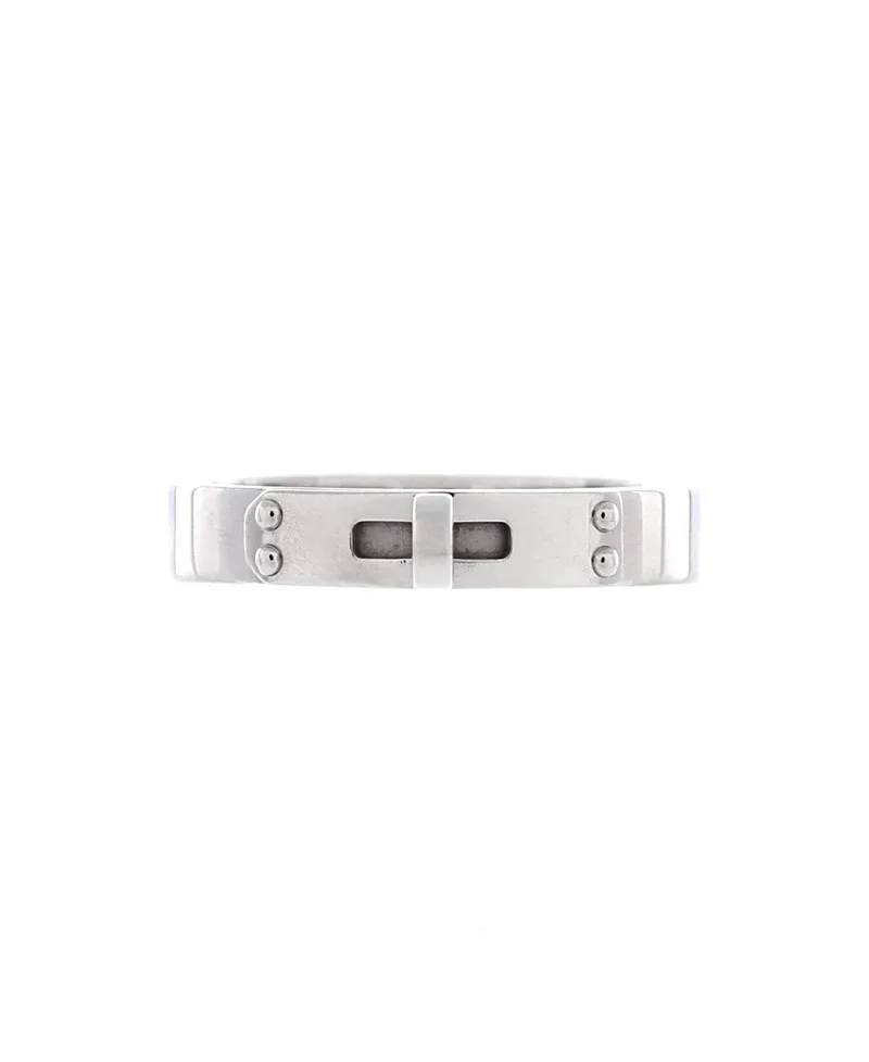 Pre-Owned Hermes Tpm Kelly Ring 18K White Gold by Hermes