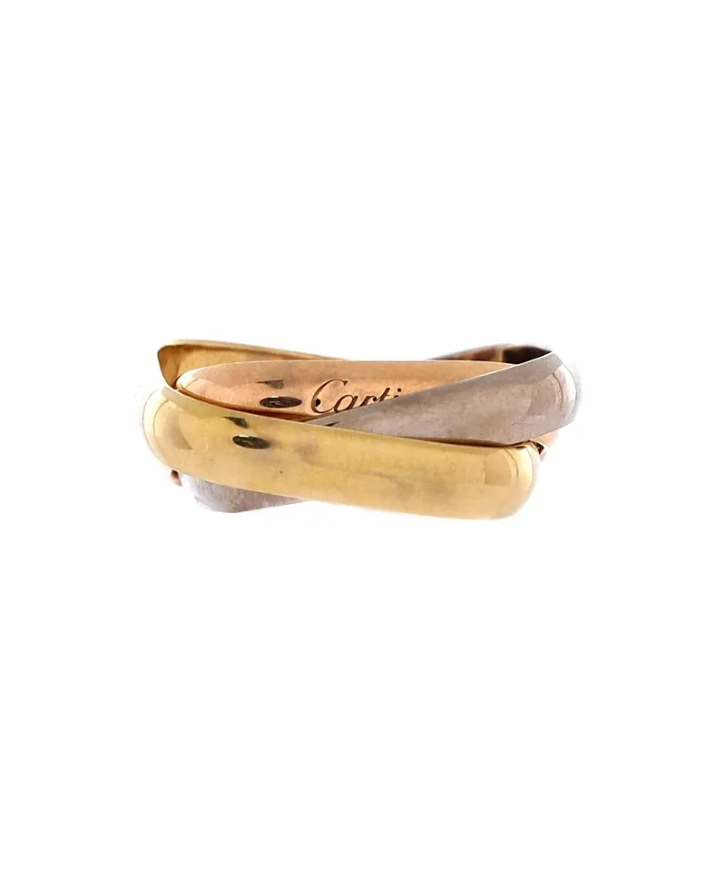 Pre-Owned Cartier Medium Trinity Cushion Ring 18K Tricolor Gold by Cartier's