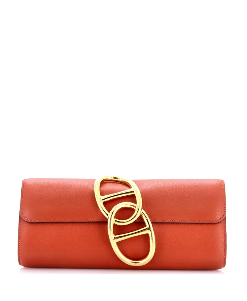 Pre-Owned Egee Clutch Evercolor by Hermes