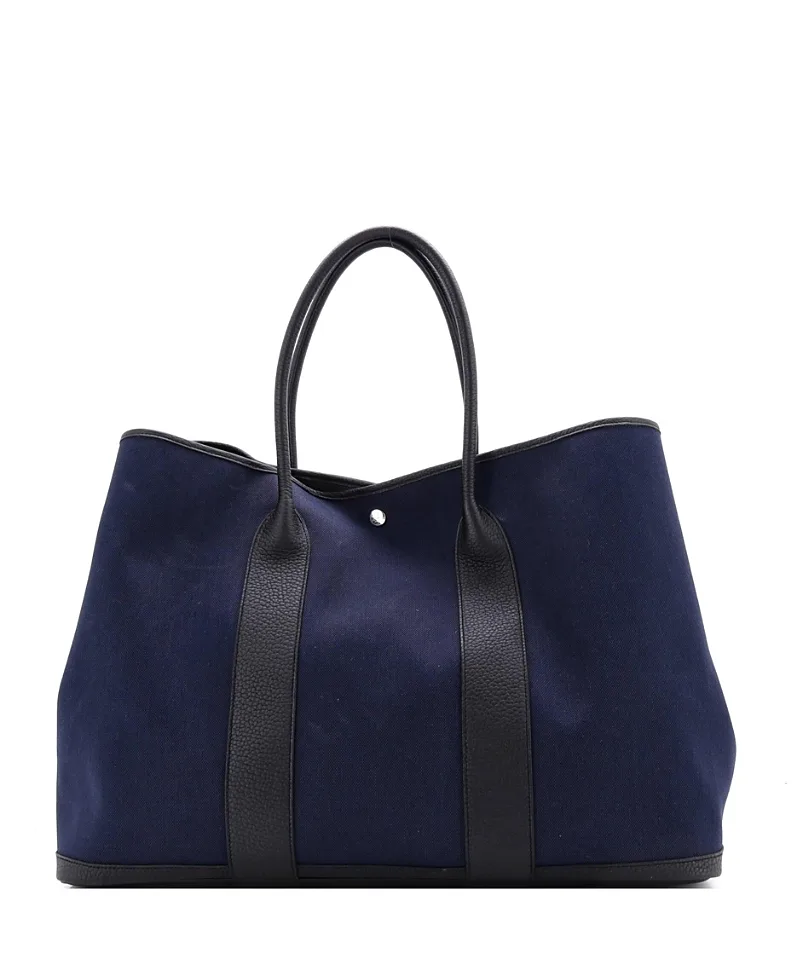 Pre-Owned Hermes 49 Garden Party Tote Toile and Leather