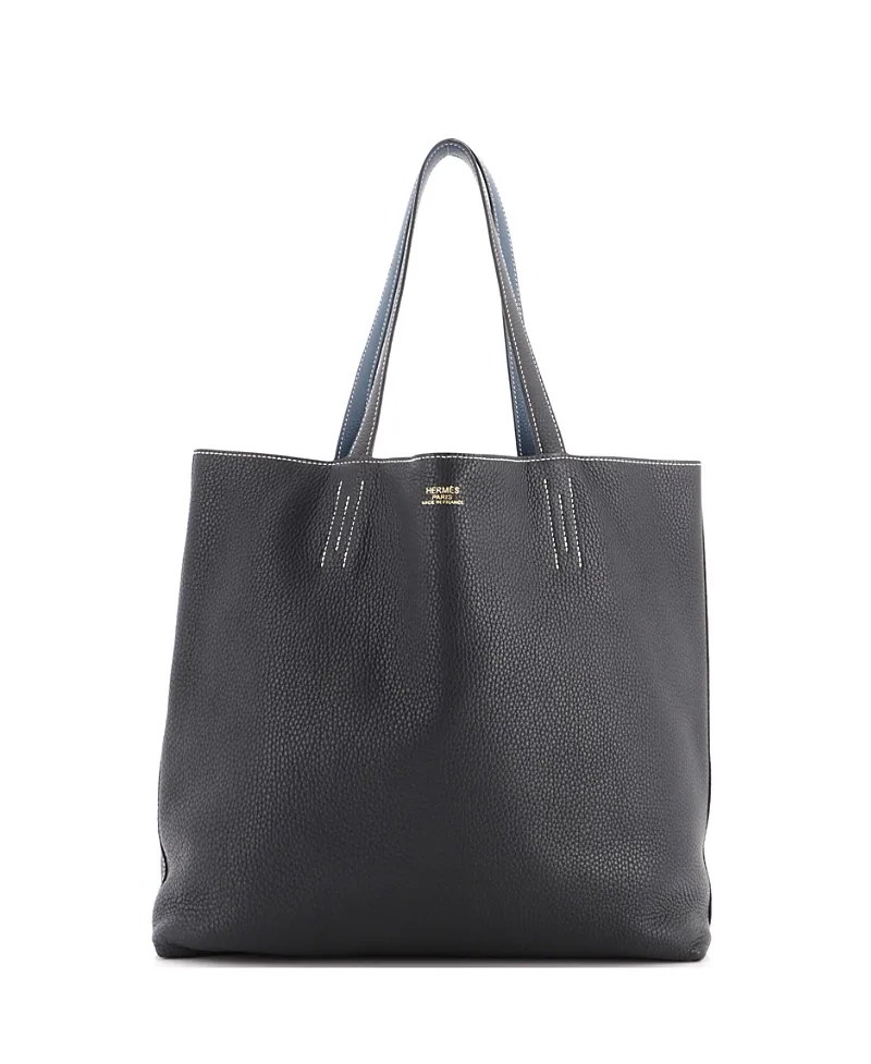 Pre-Owned Hermes 45 Double Sens Tote Clemence by Hermes
