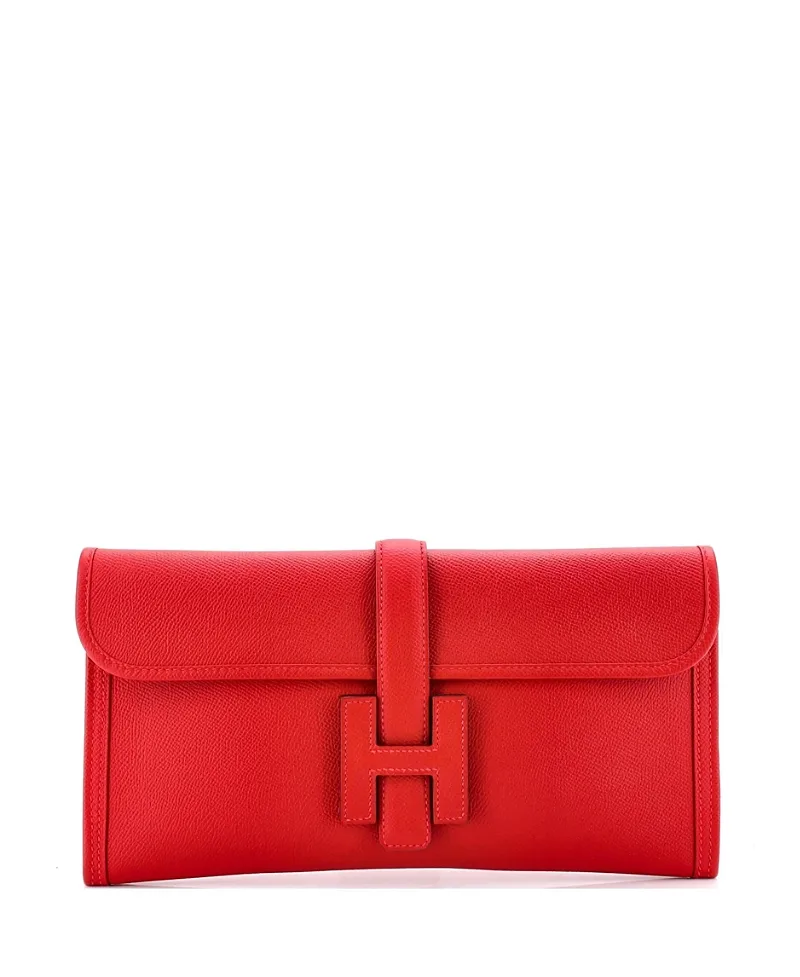 Pre-Owned Hermes 29 Jige Elan Clutch Epsom by Hermes