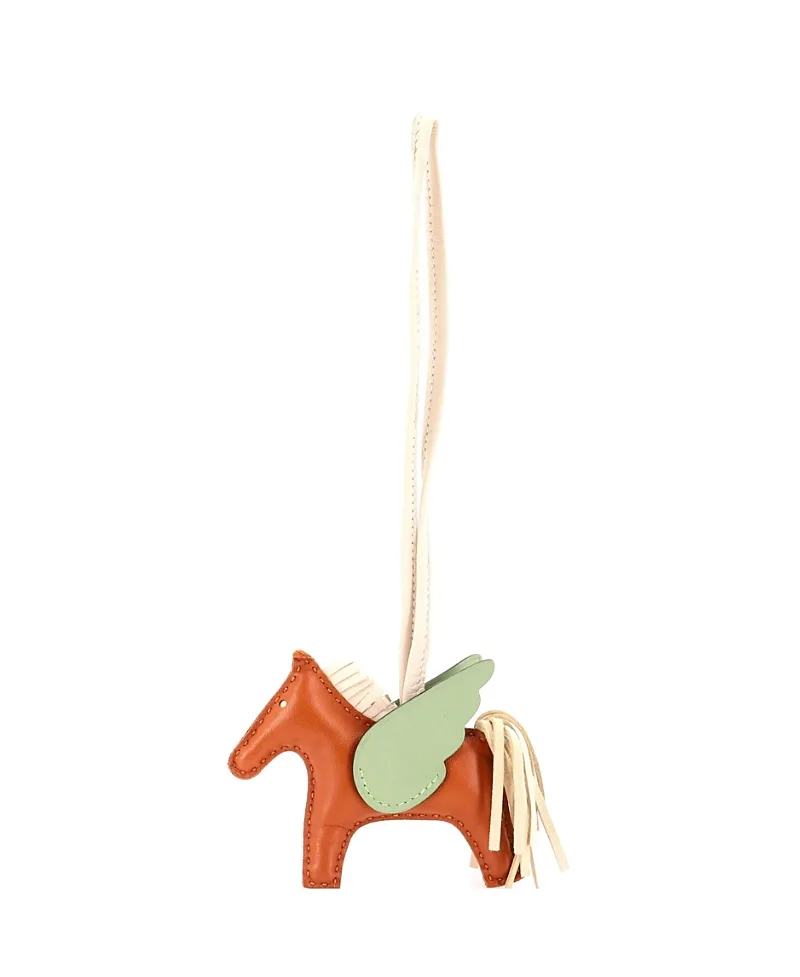 Pre-Owned Hermes Pm Pegase Rodeo Bag Charm Leather by Hermes