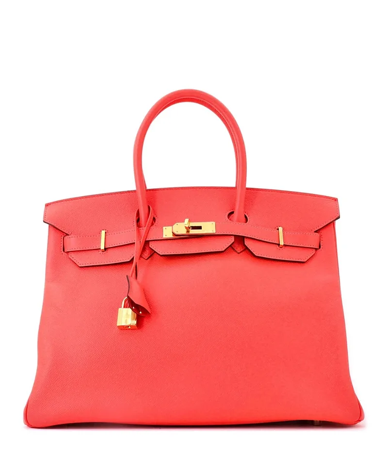 Pre-Owned Birkin 35 Handbag Epsom with Gold Hardware