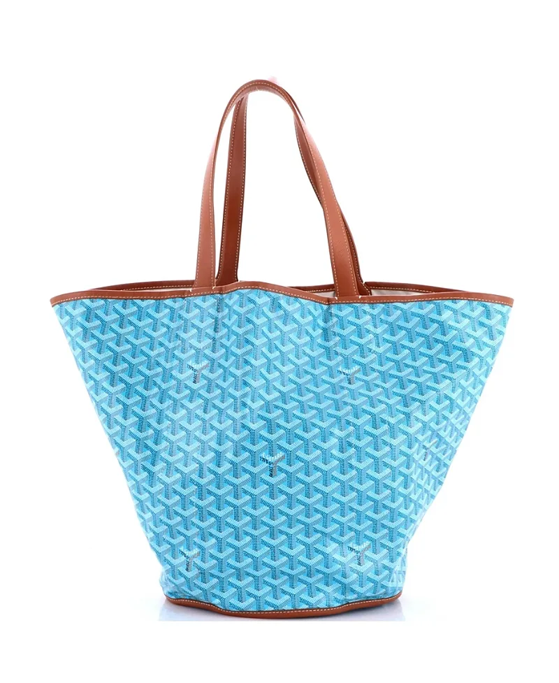 Pre-Owned Belharra Reversible Tote Coated Canvas