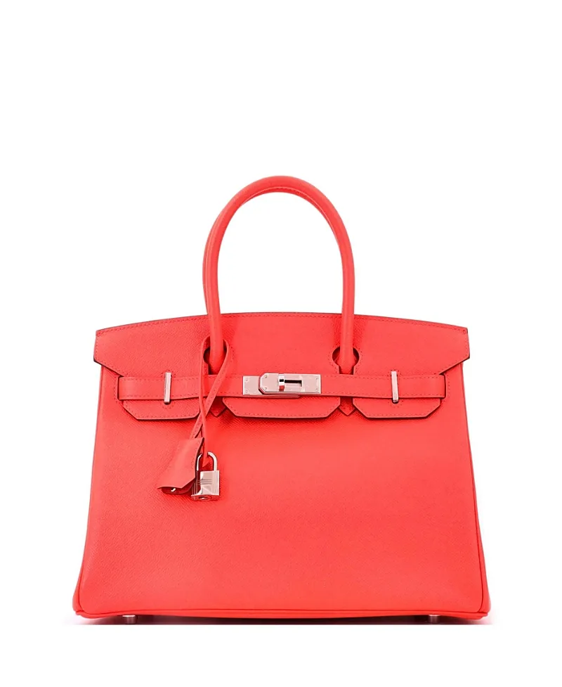 Pre-Owned Birkin 30 Handbag Epsom with Palladium Hardware