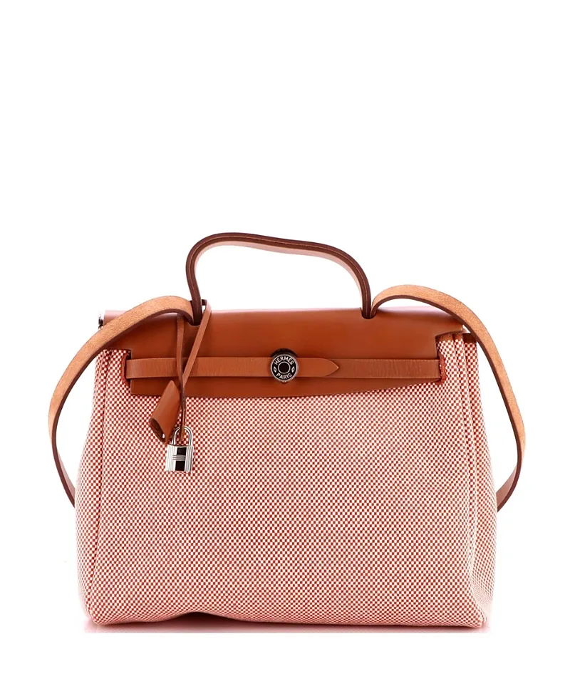 Pre-Owned 31 Herbag Zip Criss Viking Toile and Leather by Hermes