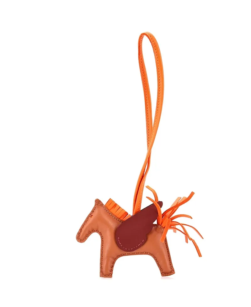 Pre-Owned Hermes Pm Pegase Rodeo Bag Charm Leather